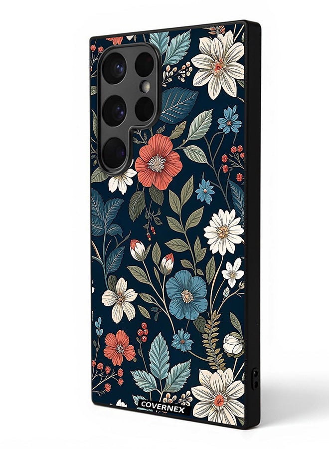 Covernex Samsung Galaxy S24 Ultra Protective Case Cover Printed Featuring Deep Forest Botanical and Wildflower - Image 1